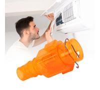 Clapet anti-refoulement triple protection pour condensat, anti-odeur, pour drainage de climatisation et tuyaux de vidange Orange