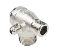 Clapet Anti-Retour 3 Voies Alliage Aluminium pour compresseur | Alliage aluminium pour robuste, 3 voies de sortie, pour retour air, haute pression, durée de vie prolongée