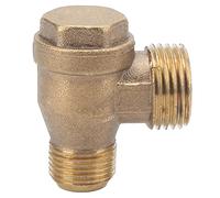 Clapet Anti-retour à 2 Voies, Compresseur d'air en Laiton, Raccords Filetés Anti-retour 1/2x3/8, Accessoires Professionnels