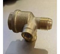 Clapet anti-retour à 3 ports en laiton mâle pour compresseur d'air à 90 degrés pour réservoir pneumatique et piston, 16 mm, 14 mm, 7 mm