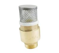 Clapet anti-retour à bande métallique Clapet de pied en cuivre entrée d'eau avec filtre pompe anti-retour 4 minutes 6 1 pouce bouchon mâle bouche pagode(6)