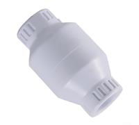 Clapet anti-retour à bascule en PVC - Connexion à glissement unidirectionnel - Contrôle du débit pour la prévention du refoulement de l'eau - Design à port complet - Déflecteur stable - Blanc - 3/4