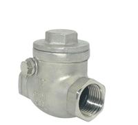 Clapet anti-retour à battant horizontal en acier inoxydable 304, filetage interne 1/2 1 3/4, filetage à vis, clapet anti-retour à battant unidirectionnel(1)