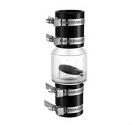 Clapet anti-retour à clapet de 5,1 cm avec mécanisme à ressort pour lignes d'égout et boîtier transparent permettant l'inspection visuelle du noyau de la valve