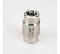 Clapet anti-retour à ressort en ligne femelle 3/8" en acier inoxydable 304, clapet anti-retour unidirectionnel, 64 bar