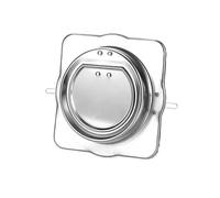Clapet anti-retour coupe-feu en acier inoxydable, clapet anti-retour de ventilation à demi-ouverture ignifuge, clapet anti-retour de tuyau de hotte de cuisinière de 100 à 180 mm(180mm)