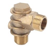 Clapet anti-retour de compresseur d'air en laiton, accessoire fileté 1 voie G 1/2 x 3/4-16UNF x M10, joint mâle pour pompe à piston et connexions de réservoir sous pression