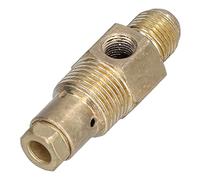 CLAPET ANTI-RETOUR DE COMPRESSEUR D'AIR EN MÉTAL DROIT 1 VOIE, ACCESSOIRE DE Remplacement POUR 21MMX16MMX10MM 327 POUR TUYAU D'ÉCHAPPEMENT Z-0.036