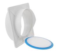 Clapet Anti-retour de Conduit en Pp Blanc à Double Volet Silencieux | Fermeture Automatique à Lames, Remplacement pour Sortie D’échappement, Usage la Cuisine Restaurant et Hôtel