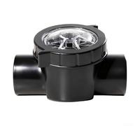 Clapet anti-retour de rechange pour Jandy 6007010 - Valve de distribution d'eau pour piscine et spa - Partie de contrôle du débit droite et bidirectionnelle en ABS - Noir - 19 x 14,5 x 11 cm
