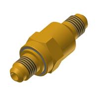 Clapet anti-retour de réfrigérant à raccord fileté 1/4-5/8 pouce remplace la vanne Danfoss NRV adaptée au matériau en laiton résistant à la corrosion haute pression dans les systèmes de climatisation/