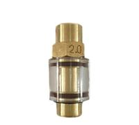 Clapet anti-retour d'huile transparent en cuivre, 1 pièce de 1/8", vis de contrôle d'huile, accessoires for compresseur d'air(DN1.2)