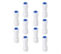 Clapet anti-retour droit à connexion rapide de 6,5 mm pour systèmes de purificateur d'eau RO - Matériau PE, diamètre extérieur de 6,5 mm, prévention des refoulements anti-fuite