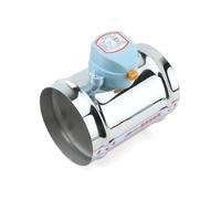 Clapet anti-retour électrique en acier inoxydable 220 V CA, registre motorisé for conduit avec actionneur 1 Nm for conduits de 4", 5", 6"(125mm-With Switch)