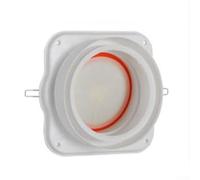 Clapet anti-retour en ABS pour hotte de salle de bain, ventilateur de conduit anti-refoulement avec joint en silicone, amortisseur de fumée résistant à la chaleur, empêche la fumée d'insectes, blanc