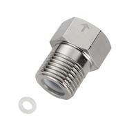 Clapet anti-retour, en acier inoxydable 1304, mâle de 5,1 cm vers filetage mâle de 1,27 cm, connecteur unidirectionnel avec rondelle pour éviter le refoulement, diamètre de 20 mm