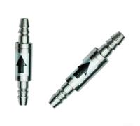 Clapet anti-retour en acier inoxydable 4 mm pour système d'aquarium Empêche le refoulement de pompe à air Accessoires de sécurité pour aquarium