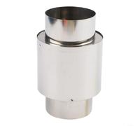 Clapet anti-retour en acier inoxydable 50 mm pour chauffe-eau à gaz, bouchon coupe-vent (60)