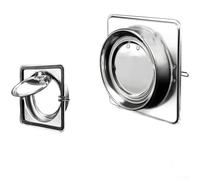 Clapet anti-retour en acier inoxydable pour cuisine et salle de bain avec résistance à la chaleur et fermeture à fusible pour la prévention des flammes (160 mm)