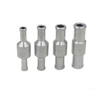 Clapet anti-retour en alliage d'aluminium 6/8/10/12 mm pour conduites de carburant diesel avec joint en caoutchouc adapté pour une utilisation automobile (6 mm)