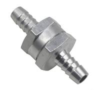 Clapet anti-retour en aluminium pour systèmes de carburant, eau, huile empêche le refoulement, assure une pression de débit constante dans les conduites à basse pression du carburateur (8 mm)