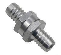 Clapet anti-retour en aluminium robuste pour conduites de carburant et d'eau dans les systèmes biovégétaux, paraffine et kérosène. Disponible en tailles 6 mm, 8 mm, 10 mm, 12 mm pour carburateur et