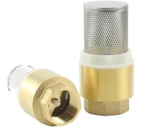 Clapet anti-retour en laiton 1/2 "3/4" 1 "avec filtre crépine en acier-raccord de tuyau à filetage femelle BSP for eau et Gas 1 pièces(0.5In)