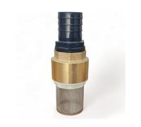 Clapet anti retour en laiton avec crépine et manchette, pour pompe - 1,5 pouces (40 mm)