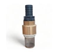 Clapet anti retour en laiton avec crépine et manchette, pour pompe - 3/4 pouce (20 mm)