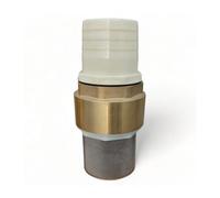 Clapet anti retour en laiton avec crépine et manchette, pour pompe - 4 pouces (100 mm)