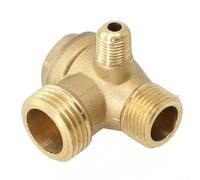 Clapet anti-retour en laiton avec filetage mâle G1/2 G3/8 G1/8 pour applications de compresseur d'air nécessitant une distribution de ligne d'air à trois points