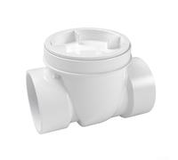 Clapet anti-retour en plastique PVC, valve anti-retour pour éviter le refoulement des eaux usées, convient pour divers systèmes de drainage (7,6 cm)