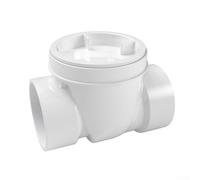 Clapet anti-retour en plastique PVC, valve anti-retour pour éviter le refoulement des eaux usées, convient pour divers systèmes de drainage (5,1 cm)
