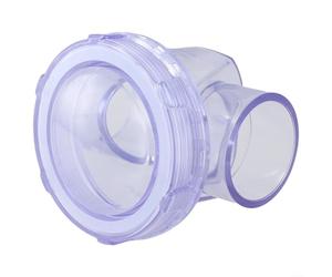 Clapet anti-retour en PVC de 50 mm pour eaux usées et eaux usées, valve transparente pour drainage domestique et applications industrielles, (A)