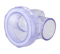 Clapet anti-retour en PVC de 50 mm pour système de drainage DWV pour système de drainage des eaux usées, anti-siphon, installation horizontale et verticale, transparent non (A)