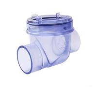 Clapet anti-retour en PVC de 50 mm pour systèmes d'égouts horizontaux et verticaux - Transparent, spécial et facile à installer (A)