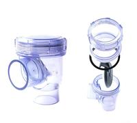 Clapet anti-retour en PVC de 50 mm pour systèmes d'égouts horizontaux et verticaux transparents faciles à installer (B)