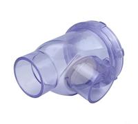 Clapet anti-retour en PVC DWV de 50 mm pour la prévention du refoulement des eaux usées, bouchon horizontal et vertical pour raccord de tuyau d'évacuation, porte de vidange anti-siphon transparente (B