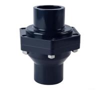 Clapet anti-retour en PVC pour contrôle du débit unidirectionnel dans les systèmes d'eaux usées sans pièces métalliques internes Noir Dn20 Diamètre intérieur 25 mm (DN32)