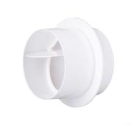 Clapet anti-retour en PVC pour salle de bain et cuisine, tuyau rond, extracteur d'air pour volet de salle de bain (200 mm)