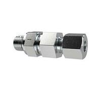 Clapet anti-retour G 3/8a, coupe filetée, diamètre extérieur du tube : 12, PN max. 400, SW1 24, SW2 27, SW3 24, acier galvanisé.