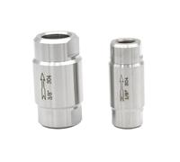 Clapet anti-retour haute température et pression 1/8", 1/4", 3/8", 1/2", 3/4", filetage femelle BSPT, acier inoxydable SS304, unidirectionnel, non retournable(3/8")