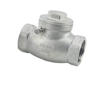 Clapet anti-retour horizontal en acier inoxydable 304, filetage femelle, 1/2", 3/4", 1", 1-1/4", DN15, DN20, DN25(3/4")