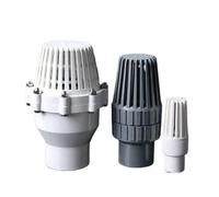 Clapet anti-retour inférieur à Piston en PVC, filtre en plastique de sortie d'entrée de pompe à eau 32-63mm 1 pièces(Inner Dia.40mm)