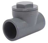 Clapet anti-retour - INTERPLAST - Ø50 - Valve PVC - Installation hydraulique - Raccords adaptés