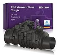 Clapet anti-retour Kessel 720125 DN 125, L/H 515 x 306 mm, apparent, plastique