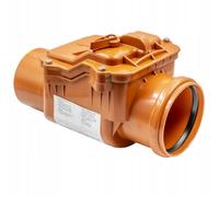 Clapet Anti-Retour KG DN 110 Pour Tuyaux D’Évacuation - Clapet De Retenue Avec Sécurité Antireflux - Installation Fiable Pour Canalisations Domestiques Et Industrielles