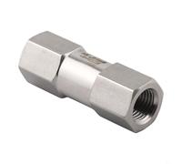 Clapet anti-retour NPT en acier inoxydable 304 fiable pour la prévention du refoulement avec mécanisme de clapet anti-retour, adapté pour carburant, huile, gaz et conduites d'air (NPT1/4)