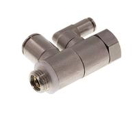 Clapet anti-retour pilote 10mm & G1/4'' coude mâle laiton 0.5-10bar (7-145psi)