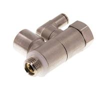 Clapet anti-retour pilote 4mm & G1/4'' coude mâle laiton 0.5-10bar (7-145psi)